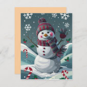 Joyeux Noël et les voeux de cartes de vacances (Devant / Derrière)