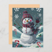 Joyeux Noël et les voeux de cartes de vacances (Devant / Derrière)