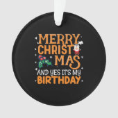 Joyeux Noël et oui c'est mon anniversaire (devant)