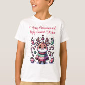 Joyeux Noël et vilains voeux de Sweat Reindeer (Devant)