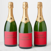 Joyeux Noël Étiquette (Bouteilles)
