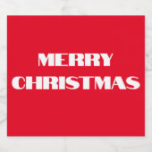 JOYEUX NOËL Étiquette (Étiquettes simples)
