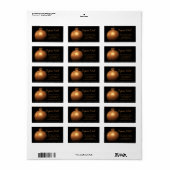 Joyeux Noël étiquette d'ornement d'or (Feuille entière)