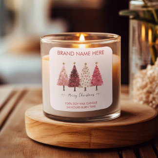 Joyeux Noël | Étiquettes de bougies pour sapins de