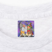 Joyeux Noël Étiquettes de couple de filles (Apposé)