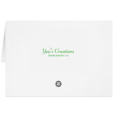 Joyeux Noël étoile verte (Dos Horizontal)