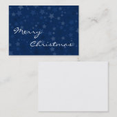 Joyeux Noël - Étoiles - Carte de visite (Devant / Derrière)