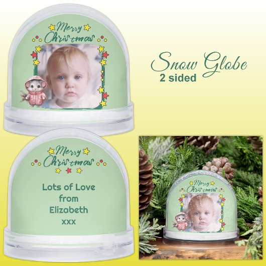 Joyeux Noël étoiles photo vert souris