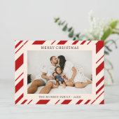 Joyeux Noël Famille de photos Invitation (Debout devant)