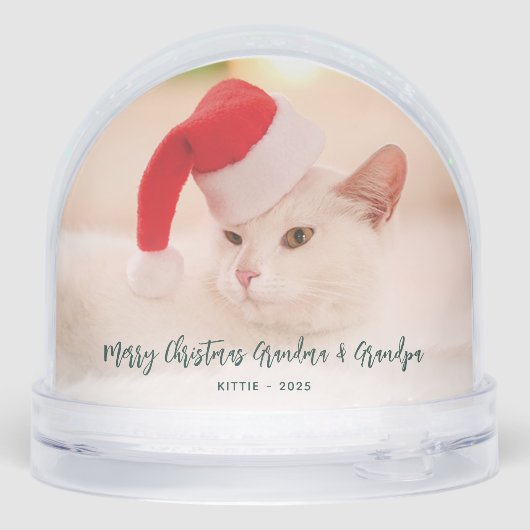 Joyeux Noël Famille et Chat Photos Grand-parents (Arrière)