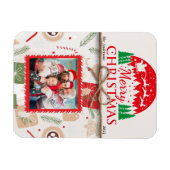 Joyeux Noël Famille Magnet Carte photo (Horizontal)