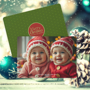 Joyeux Noël Famille Photo Appartement Carte de vac