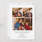 Joyeux Noël Famille Photo Carte de vacances (Dos)