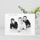 Joyeux Noël Famille Photo Carte de vacances (Debout devant)