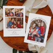 Joyeux Noël Famille Photo Carte de vacances