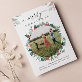 Joyeux Noël Famille Photo Carte de voeux