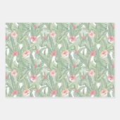 Joyeux Noël Famille Photo Feuille de Fleur Tropica (Devant 3)