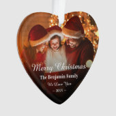 Joyeux Noël Famille Photo Personnaliser (devant)