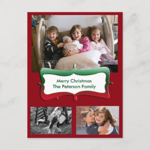 Joyeux Noël Famille Photos Carte postale
