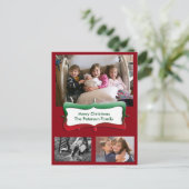 Joyeux Noël Famille Photos Carte postale (Debout devant)