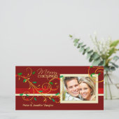 Joyeux Noël Fancy Cartes photos de vacances (Debout devant)