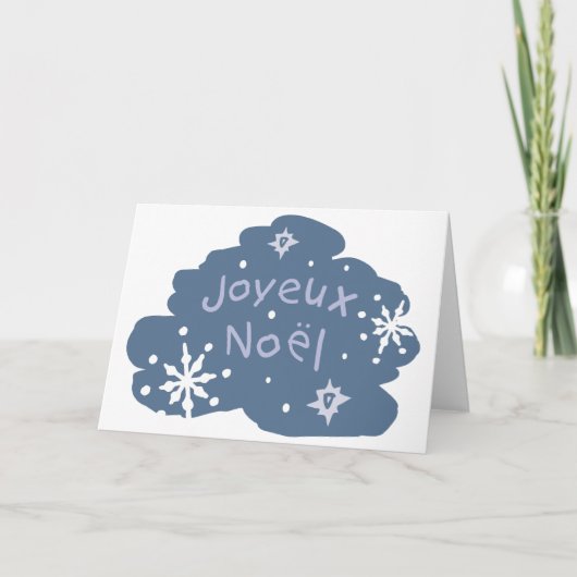 Joyeux Noel Feestdagen Kaart (Voorkant)