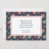 Joyeux Noel Feestdagenkaart (Achterkant)