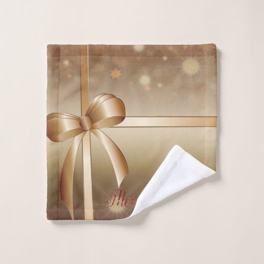Joyeux Noël, Festive Bow (Gant de toilette)