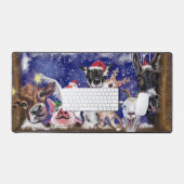 Joyeux Noël Fête des animaux de ferme drôle (Clavier et souris)