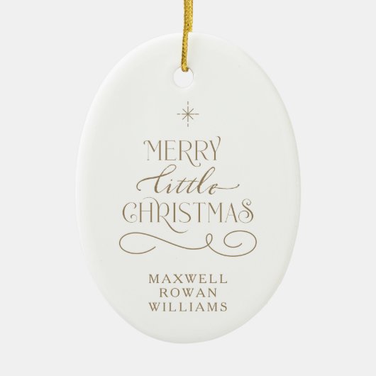 Joyeux Noël Fête Nouvel Ornement de bébé (Devant)