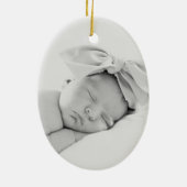 Joyeux Noël Fête Nouvel Ornement de bébé (Dos)