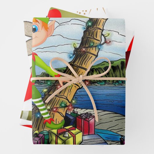 Joyeux Noël Feuilles de pain d'épices Envelopper p (En situation)