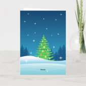 Joyeux Noël Figure Patinage Girl Carte de vacances (Dos)