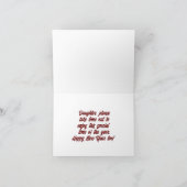 Joyeux Noël Fille Carte de vacances (Intérieur)