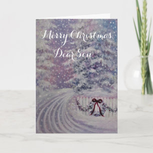 Joyeux Noël fils / carte de vacances