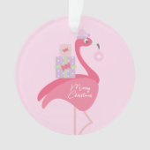 Joyeux Noël Flamant Rose Pastel Violet (devant)