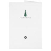 Joyeux Noël fleurs d'hiver renards carte de vacanc (Dos)