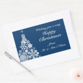 Joyeux Noël flocon de neige cadeau arbre étiquette (Enveloppe)