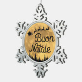 Joyeux Noël Flocon de neige Ornement encadré (Vue impression)