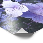 Joyeux Noël Floral Fleurs violettes Photographie (Coin)