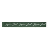 Joyeux Noël Frans Vrolijk Kerstfeest Groen & Wit Lint (Voorkant)