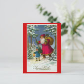 "Joyeux Noel" Franse kerst Feestdagenkaart (Staand voorkant)