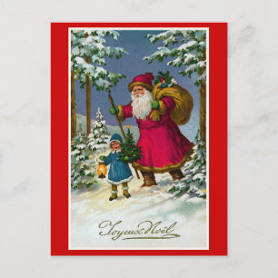 "Joyeux Noel"  Franse kerst Feestdagenkaart