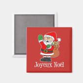 Joyeux Noel French Christmas Père Noël Magnet (Recto/Verso)