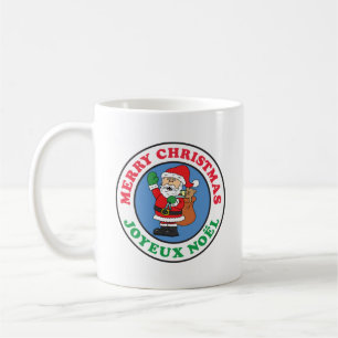 Joyeux Noel French Christmas Santa Coffee Mug