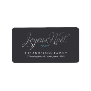 Joyeux Noel French Kerstmis Etiket