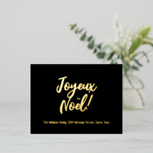 Joyeux Noël French Language Merry Kerstry Folie Feestdagen Briefkaart