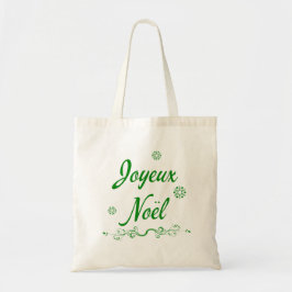 Joyeux Noel French Louisiana Cajun Merry Kerstmis Tote Bag