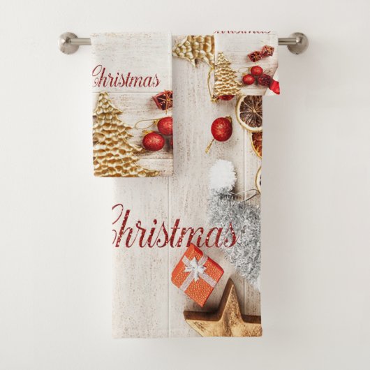 Joyeux Noël, friandises de Noël , texture de bois (En situation)