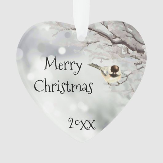 Joyeux Noël Frost Oiseau traditionnel (devant)